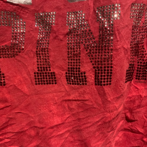 Vs PINK red rhinestone VINTAGE zip up jacket - Picture 4 of 4